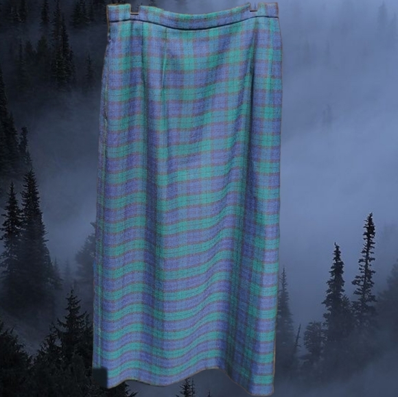 Virgin Wool Dark Academia Grunge Schoolgirl Skirt - Picture 1 of 7